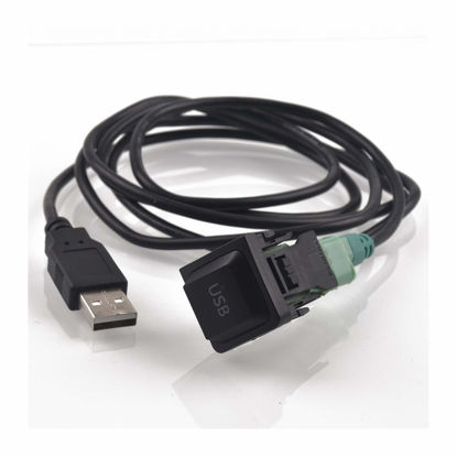 Picture of FANGSHUILIN DIY Car USB Adapter Audio USB Cable Switch Fit for Volkswagen Fit for VW Golf MK5 MK6 VI 5 6 Jetta CC Tiguan Passat B6