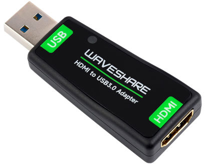 Picture of HDMI Video Capture Card, HDMI to USB Converter Adapter, Driver-Free, 4K Input HD1080P USB3.0 (1920 * 1080@60Hz) Output for Gaming/Live Streaming/Cameras, Support Windows, Linux, Android