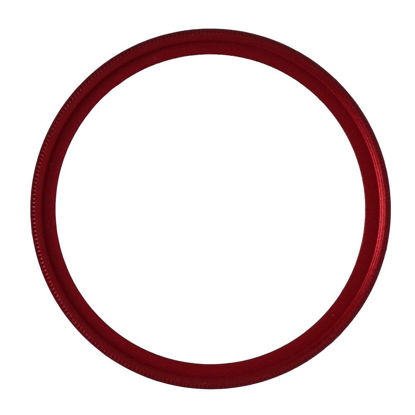 Picture of NinoLite UV Filter 43mm Red Frame Camera Lens Protection Structure Allows Lens Cap to Mount Over Filter