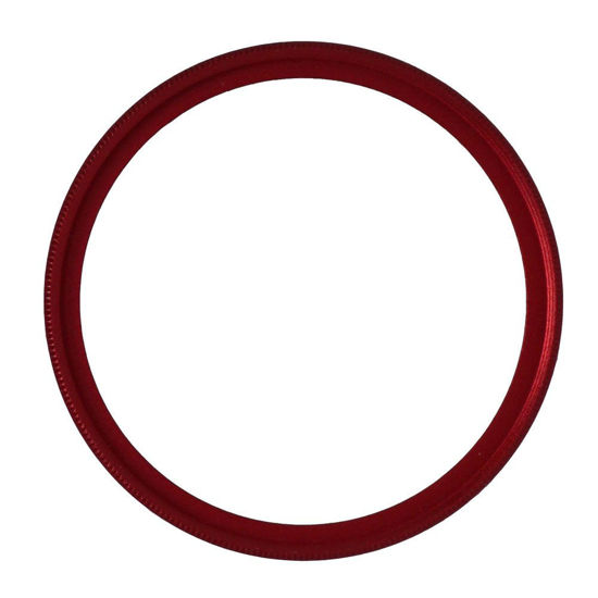 Picture of NinoLite UV Filter 43mm Red Frame Camera Lens Protection Structure Allows Lens Cap to Mount Over Filter