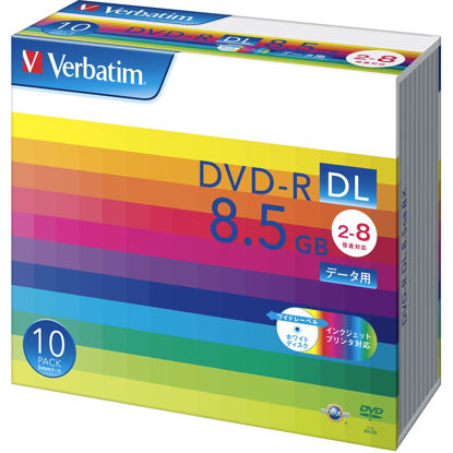 Picture of 三菱化学 Media Verbatim DVD + R DL 8.5 GB 1 Times Record For 2 - 8 X Speed 5 mm Case Pack of 10 Wide Printed White Label dhr85hp10 V1