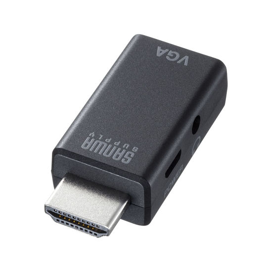 Picture of Sanwa Supply HDMI to VGA Adapter with Audio Output AD-HD25VGA