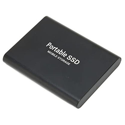 Picture of Portable External SSD Hard Drive,Type C External Hard Drive,Portable Light Weight SSD Hard Drive Storage for OS X for Windows 10 8 7 XP for Linux((Black 128GB))