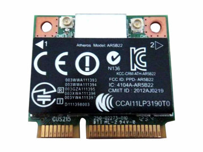 Picture of Atheros Qualcomm Ar9462 Ar5b22 Wb222 Half Mini Pci-e Bluetooth Bt Wireless WiFi Card