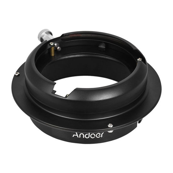 Picture of Andoer Professional Photography Photo Studio Elinchrom Mount to Bowens Mount Speedring Converter Adapter Ring for Bowen Mount Softbox Beauty Dish for Elinchrom Mount Studio Strobe Flash Light