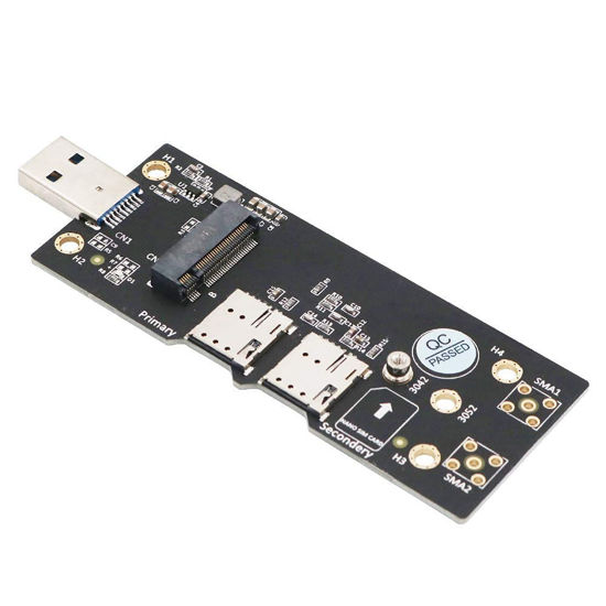 Picture of NGFF(M.2) to USB 3.0 Adapter with Dual Nano SIM Card Slot for 3G/4G/5G Module
