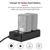 Picture of Camnoon Portable 2-slot Battery Charger for Godox V1/ V860III Series Flash Speedlite Batteries VB26A/VB26B/VB30