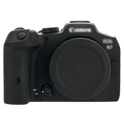 Picture of Kiorafoto EOS R7 Skin，Anti-Scratch Anti-Wear Camera Cover Protector Sticker for Canon EOS R7 Camera Body Protective Film Protection - Matrix Black