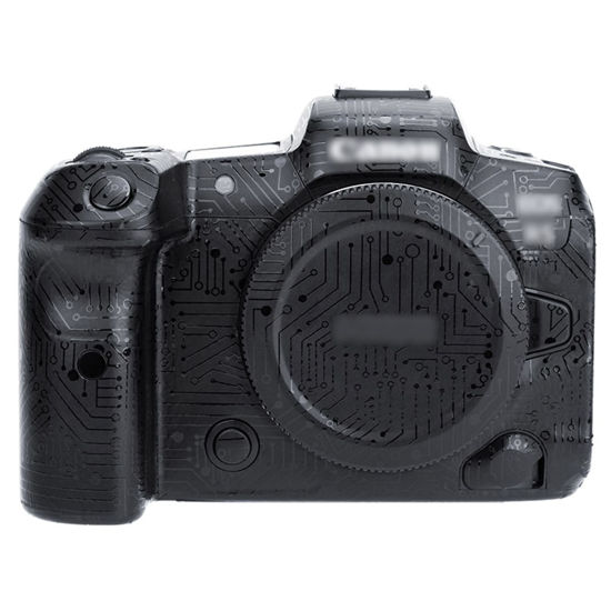 Picture of Kiorafoto EOS R7 Skin，Anti-Scratch Anti-Wear Camera Cover Protector Sticker for Canon EOS R7 Camera Body Protective Film Protection - Circuit Board Black