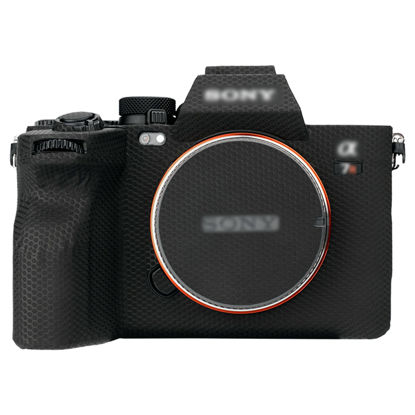 Picture of A7R V Skin，Anti-Scratch Anti-Wear Camera Cover Protector Sticker for Sony A7R V A7RV A7R5 Camera Body Protective Film Protection - Matrix Black
