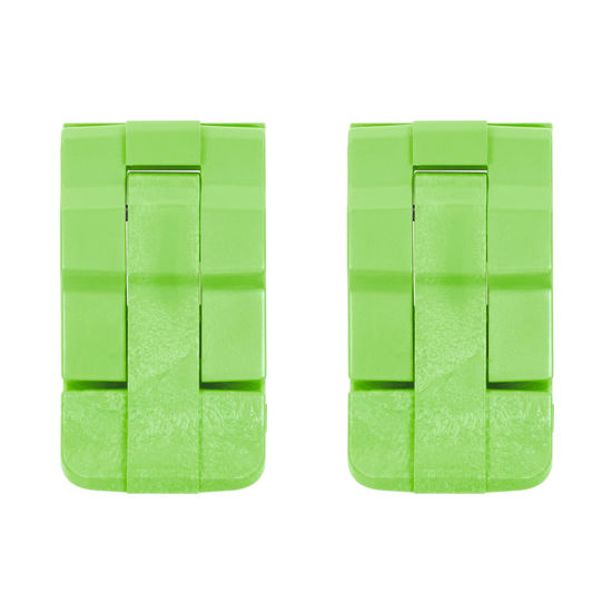 Picture of 2 Pelican Lime Green Replacement Double Throw Medium Latches. Fits Protector Series.