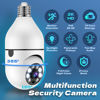 Picture of MCJ 2K / 3MP Light Bulb Security Camera, 5G & 2.4G WiFi Security Camera Wireless Outdoor Indoor 360 Camera for Home with Color Night Vision Motion&Siren Alert Auto Motion E27 Socket （2pcs