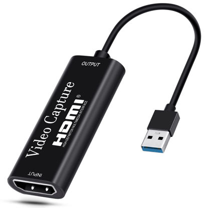 Picture of SFABF Capture Card, USB 3.0 4K HDMI Video Capture Card Device for Gaming, Streaming, Teaching, Video Conference or Live Broadcasting, Compatible with Windows 7 8 10 Linux YouTube OBS Twitch