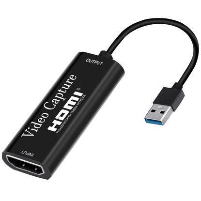 Picture of SFABF Capture Card, USB 3.0 4K HDMI Video Capture Card Device for Gaming, Streaming, Teaching, Video Conference or Live Broadcasting, Compatible with Windows 7 8 10 Linux YouTube OBS Twitch