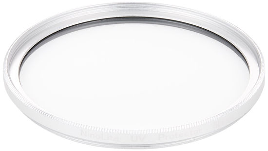 Picture of NinoLite UV Filter 58mm Silver Color Frame Camera Lens Protection Structure to Mount Lens Cap Over Filter