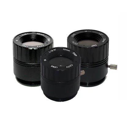 Picture of HD 5.0Megapixel IR CCTV CS Mount Lens 12/16/25mm 5MP for HD Security Cameras F1.4 Image Format 1/2" 1/2.5" Metal HFOV(Size:CS-25mm-5MP)