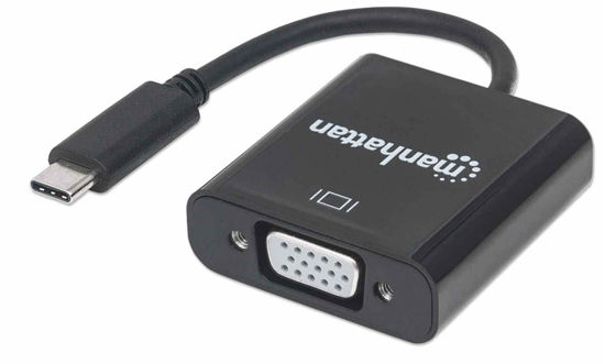 Picture of Manhattan Ultra High Speed USB 3.1 Type-C to VGA Converter/ Black