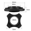 Picture of uxcell 4PCS Handheld Microphone Protective Kit Black Anti-Rolling Slip Holder Sponge Foam Mic Cover Bottom Rod Sleeve Holder