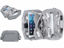 Picture of BUBM Electronics Organizer, with Multi-Layer Storage and Detachable Strap (Light Gray)