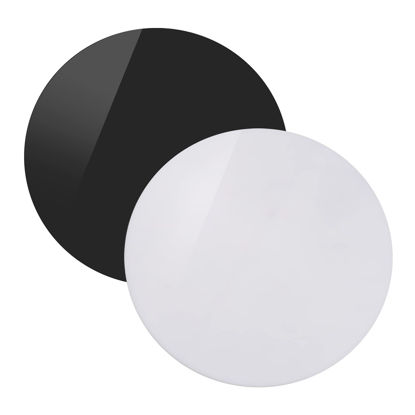 Picture of Andoer 2pcs 30X30cm Round Acrylic Sheet Reflection Board Photography Background Boards for Products, Jewelry, Watches, Still Life Photography