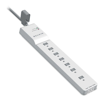 Picture of Belkin Home Series SurgeMaster Surge Protector 7 Outlets 12 ft Cord 2160 Joules BLKBE10720012