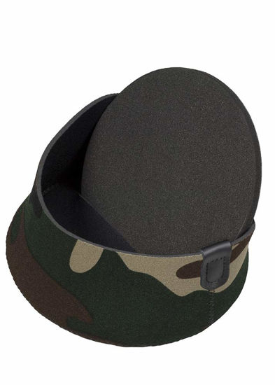 Picture of LENSCOAT Hoodie XLarge Fits 4.75"-5.25"/121-133mm - camera lens camouflage neoprene protection Forest Green camouflage
