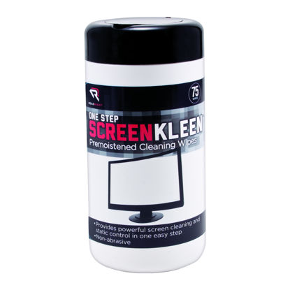Picture of Read Right OneStep Screen Cleaner Wet Wipes, 75 Wipes per Pop-Up Tub (RR1409)