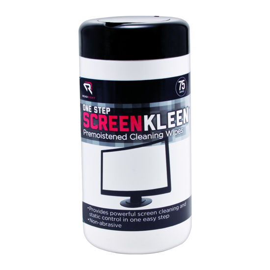 Picture of Read Right OneStep Screen Cleaner Wet Wipes, 75 Wipes per Pop-Up Tub (RR1409)