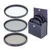 Picture of ProOptic 86mm Digital Essentials Filter Kit, with Ultra Violet (UV), Circular Polarizer and Neutral Density 2 (ND2) Filters, with Pouch