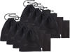 Picture of 8 PACK eD 3D Glasses Storage Bag STEALTH BLACK Case for SAMSUNG 3D Glasses and all other active 3-D Glasses with NON FOLDABLE Arms by eDimensional with microfiber cleaning cloth!