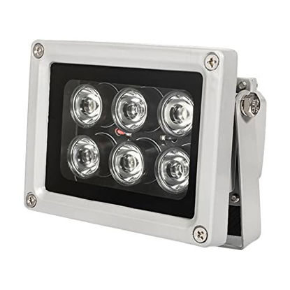 Picture of Infrared Illuminator 6 Led High Power LED IR Array Illuminator IR Lamp CCTV Camera Night Vision Fill Light for CCTV Security Camera,15° /30° /45° /60° /90° View Angle Visual Range (850nm IR 15 degree)