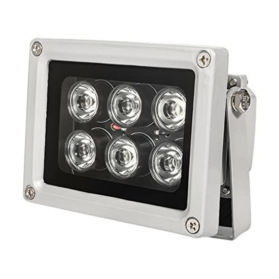 Picture of Infrared Illuminator 6 Led High Power LED IR Array Illuminator IR Lamp CCTV Camera Night Vision Fill Light for CCTV Security Camera,15° /30° /45° /60° /90° View Angle Visual Range (850nm IR 15 degree)