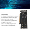 Picture of Quad M.2 NVMe to PCIe 4.0 X16 Adapter, 4 Port High Speed 4x32Gbps M Key SSD Soft RAID Card PCIE 4.0 X16 Adapter for M.2 NVMe 2230 2242 2260 2280 22110 SSD, for Windows 8 10
