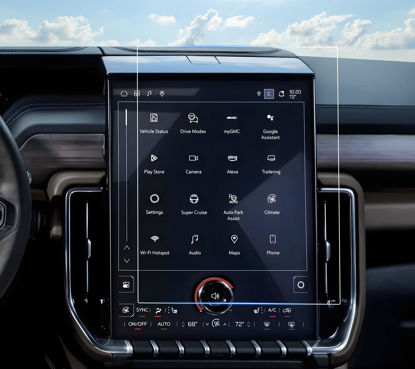 Picture of SHAOHAO 2PCS 2025 GMC Yukon Screen Protector for 2025 GMC Yukon Accessories Yukon Elevation, AT4, Denali, AT4 Ultimate, Denali Ultimate 16.8 inch High Clarity Anti Fingerprint Nano Screen Protector