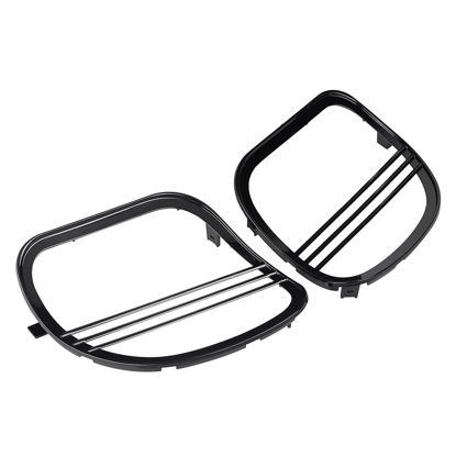 Picture of XMMT Motorcycle Tri-Line Speaker Grills Front Fairing Speaker Cover Covers Fit for Harley Road Glide FLTRX FLTRK FLTRXS FLTRUSE FLTRXSE 2015-2021 Black 1 Pair