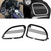 Picture of XMMT Motorcycle Tri-Line Speaker Grills Front Fairing Speaker Cover Covers Fit for Harley Road Glide FLTRX FLTRK FLTRXS FLTRUSE FLTRXSE 2015-2021 Black 1 Pair