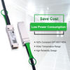 Picture of 40Gb QSFP+ DAC Cable, 40GBASE-CR4, QSFP+ to QSFP+ Passive Direct Attach Copper Twinax Cable for Cisco QSFP-H40G-CU50CM, Meraki MA-CBL-40G-50CM, Mikrotik, Open Switch Devices, 0.5 Meter (1.64 ft)