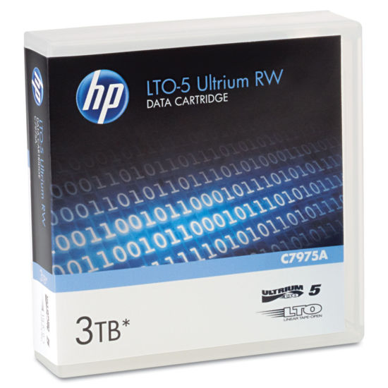 Picture of HP C7975A 1/2-Inch Ultrium LTO-5 Cartridge, 2775ft, 1.5TB Native/3TB Compressed Capacity