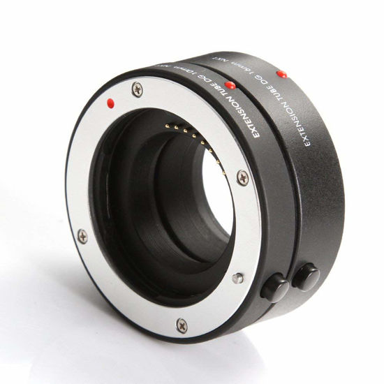 Picture of Runshuangyu Metal AF Auto Focus Macro Extension Tubes, 10mm & 16mm Set DG for Samsung NX Mount NX1 NX5 NX10 NX20 NX30 NX11 NX100 NX200 NX210 NX300 NX300M NX1000 NX1100 NX2000 NX3000 NX3300 Camera