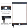 Picture of Digitizer Screen Replacement for iPad Mini 5 5th Gen 7.9" 2019 Touch Screen Glass Panel Repair Parts for iPAD A2133 A2124 A2126 A2125 Touchscreen Free Tools Kits + Tempered Glasss (Black)