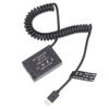 Picture of Fotga USB Type-C Power Adapter Cable + Decoded LP-E18 Dummy Battery for Canon RP 77D 200D 250D 750D 760D 800D 850D PD Power Delivery Power Bank
