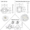 Picture of TOPXCDZ LED Chip Infrared IR 680nm 740nm 760nm 800nm 850nm 880nm 940nm 980nm 1000nm COB Diodes 3W 5W 10W 20W 30W 50W 100W Light Beads COB Night Vision CCTV Camer (IR 800-805nm, 10W x 1piece)