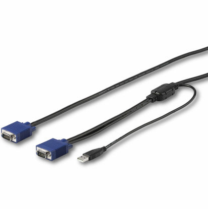 Picture of StarTech.com 6 ft. (1.8 m) USB KVM Cable for StarTech.com Rackmount Consoles - VGA and USB KVM Console Cable (RKCONSUV6)