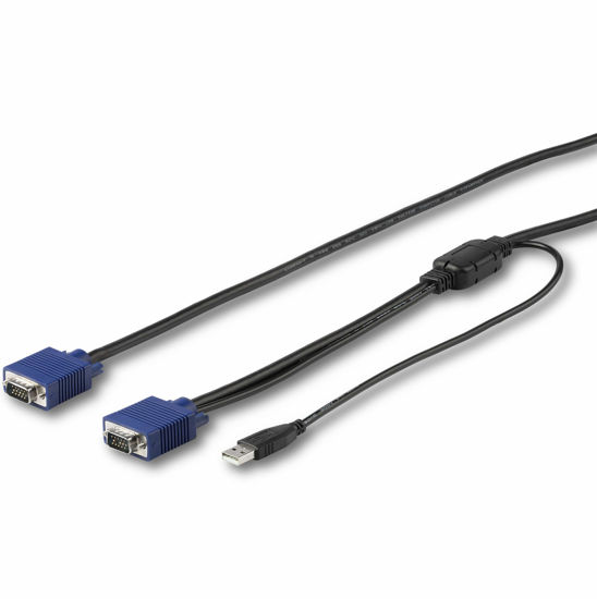 Picture of StarTech.com 6 ft. (1.8 m) USB KVM Cable for StarTech.com Rackmount Consoles - VGA and USB KVM Console Cable (RKCONSUV6)