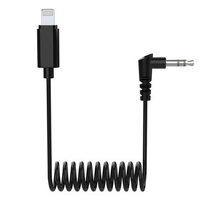 Picture of Hollyland 12.6" 3.5mm TRS to Lightning Coiled Cable