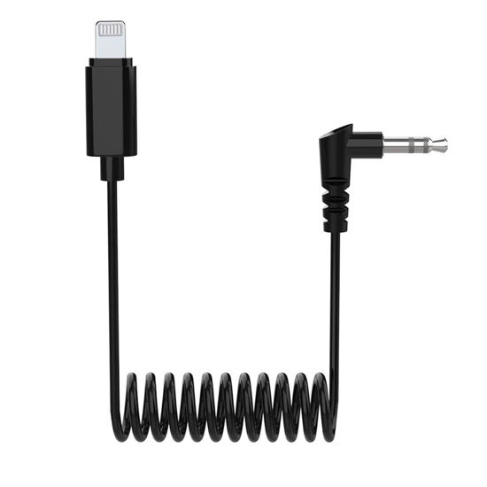 Picture of Hollyland 12.6" 3.5mm TRS to Lightning Coiled Cable