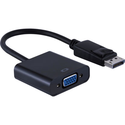 Picture of Ativa® DisplayPort to VGA Pigtail Adapter, 6", Black, 36543