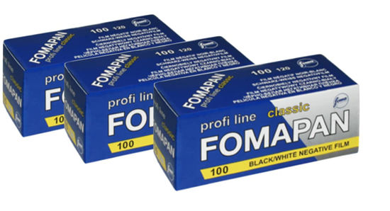 Picture of Pack of 3 Foma Fomapan Classic Photo Film 100 ISO Black - White Negative Roll Film/Medium Format Film / 120 Format, FO11161-3