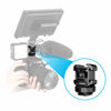 Picture of ULANZI Triple Cold Shoe Mount Adapter Aluminum Alloy with 3 Cold Shoe Dual 1/4 Thread for Camera Extension Microphone LED Light Magic Arm Mount