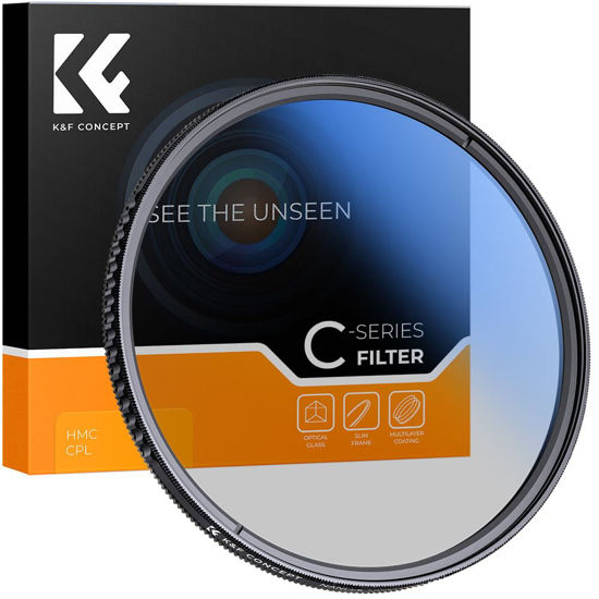 Picture of K&F Concept 82MM CPL Digital Filter Multi-Coated Circular Polarising Ultra Slim Screw In Filter MC Polarised Anti-Scratch Anti-Dust Waterproof Compatible With Canon Nikon Sony All DSLR Camera